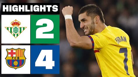 barcelona vs real betis highlights